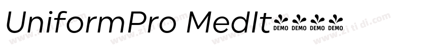 UniformPro MedIt字体转换